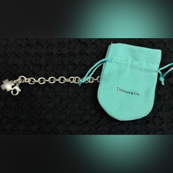 Vintage Tiffany & Co. Sterling Silver Cross Charm Chain...
